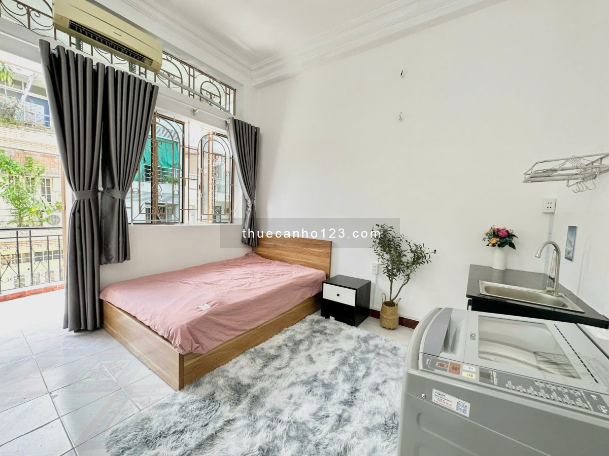 Studio ban công lớn, full nội thất xịn xò 6tr3 thôi mà như resort mini giữa Bình Thạnh 