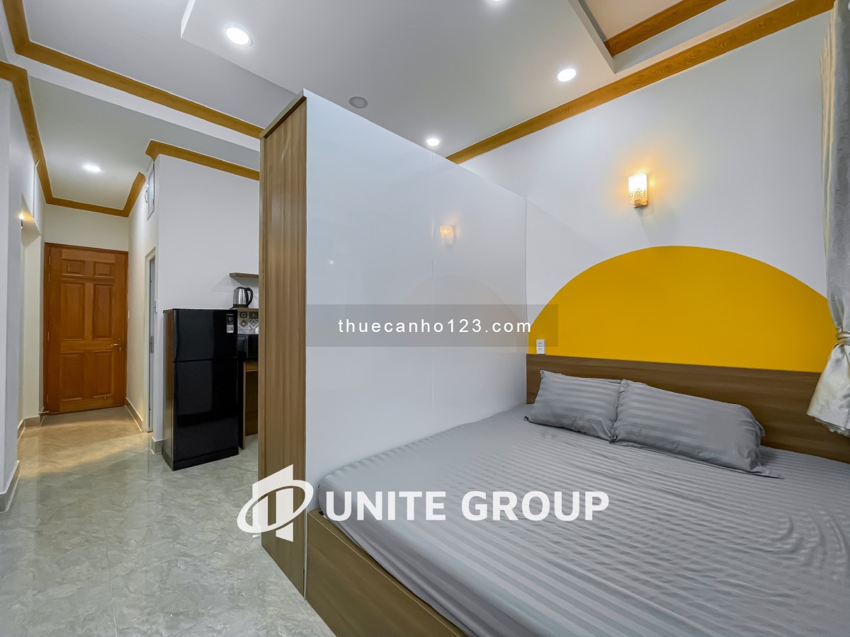 Cho thuê căn hộ 1PN vách ngăn full nội thất Q4 gần cầu Calmette, chợ Xóm Chiếu, ĐH Luật, kế Quận 1