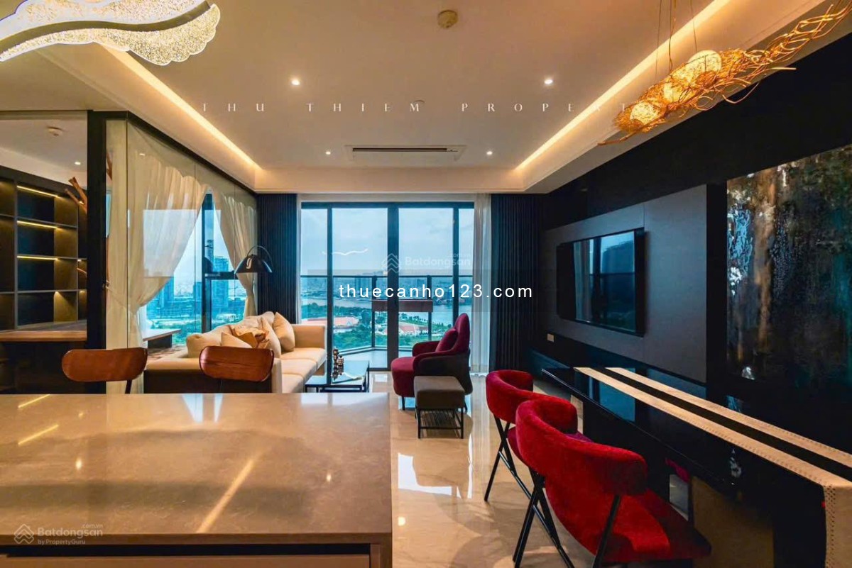 Cho thuê căn hộ 2PN, 2WC The Opera Thủ Thiêm full nội thất cao cấp.