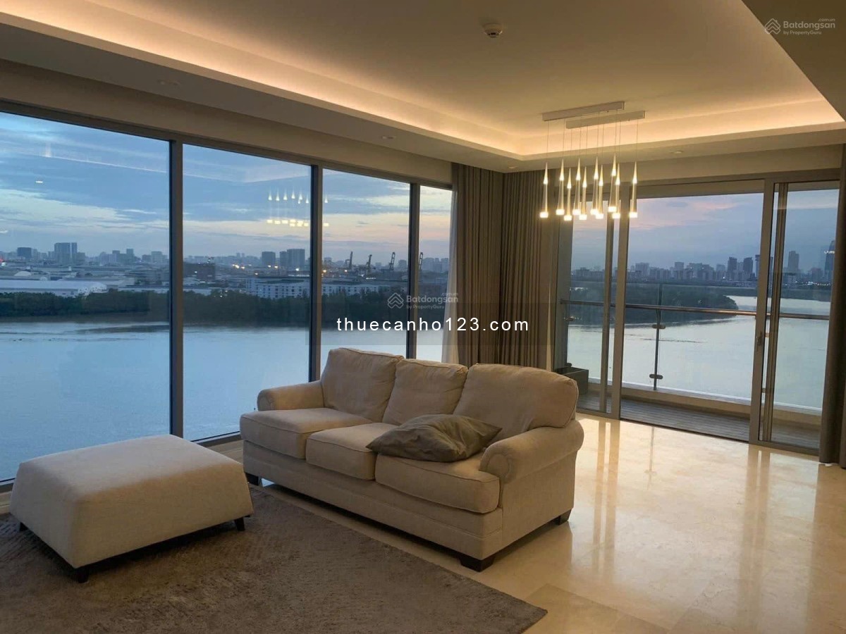 Đảo Kim Cương cho thuê căn hộ 4PN, view trực diện sông Sài Gòn – Nhà đẹp, trống sẵn.