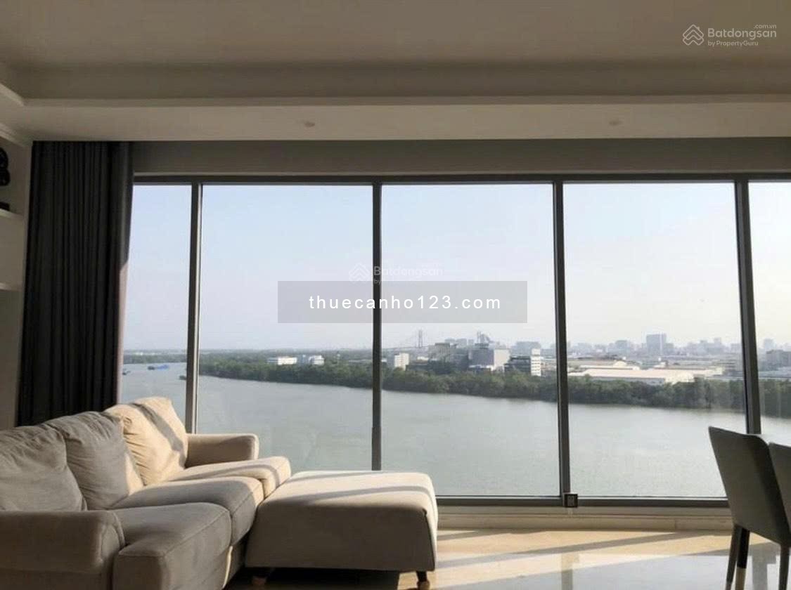 Đảo Kim Cương cho thuê căn hộ 4PN, view trực diện sông Sài Gòn – Nhà đẹp, trống sẵn.