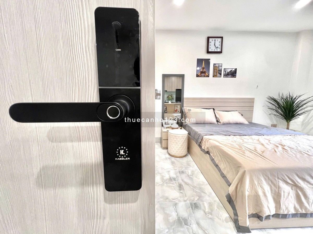 Căn hộ 1PN decor siêu thơ, cửa sổ thoáng, full nội thất, máy giặt riêng, bếp hút mùi, gần Q1,3,GV