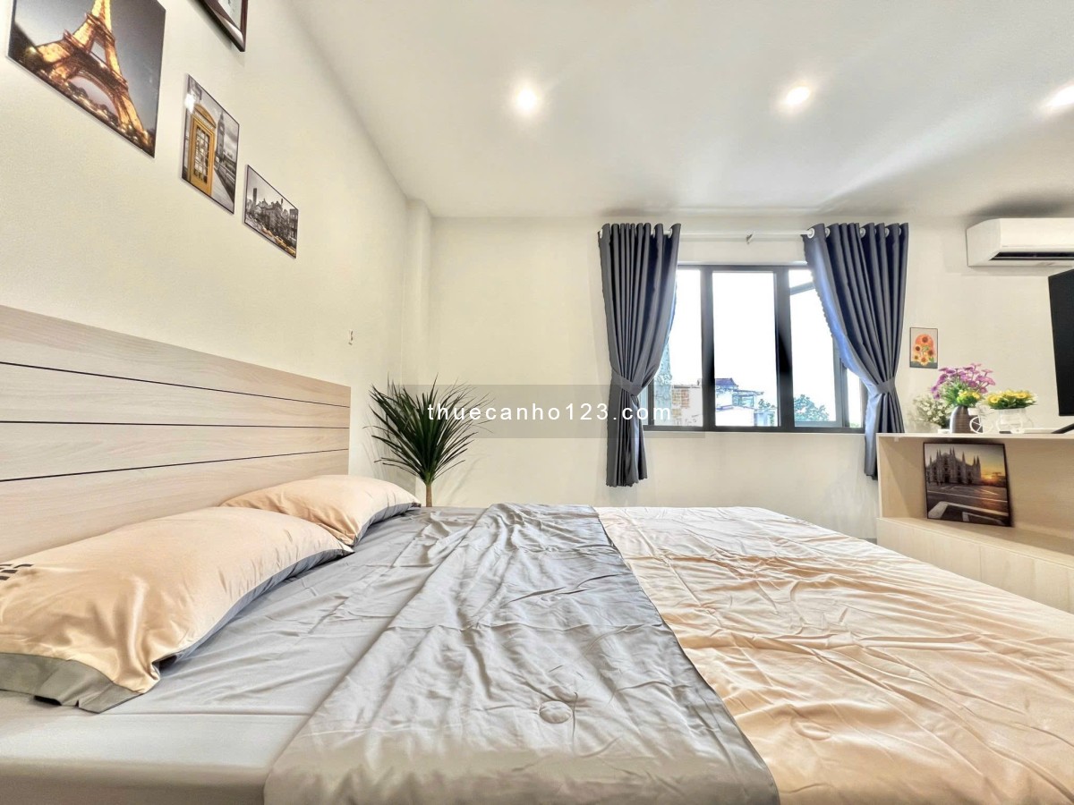 Căn hộ 1PN decor siêu thơ, cửa sổ thoáng, full nội thất, máy giặt riêng, bếp hút mùi, gần Q1,3,GV