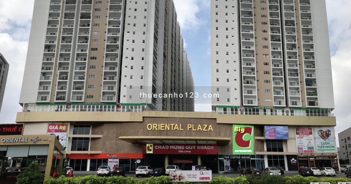 Cho thuê Oriental Plaza Đường Âu Cơ-Quận Tân Phú 110m2,3PN,3WC,Nhà trống nội thất cơ bản, dọn ở liền