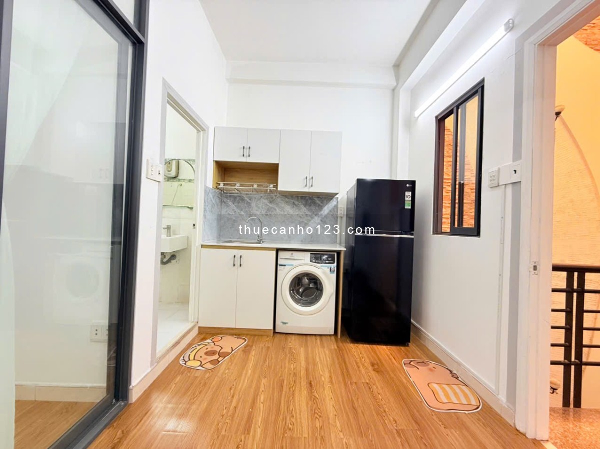 Căn hộ 1 phòng ngủ rộng, full nội thất, tách bếp riêng – Thăng Long, Phường 4, Tân Bình