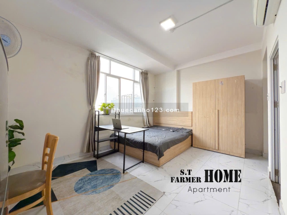 Phòng cho thuê Trương Công Định, P14 – Cửa sổ thoáng mát, đầy đủ nội thất như ảnh – Gần ĐH CN