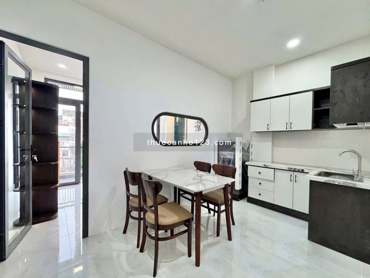 Căn hộ 1PN full nội thất tách bếp ngay Bùi Đình Tuý gần chợ Bà Chiểu - Giáp Quận 1, an ninh tốt