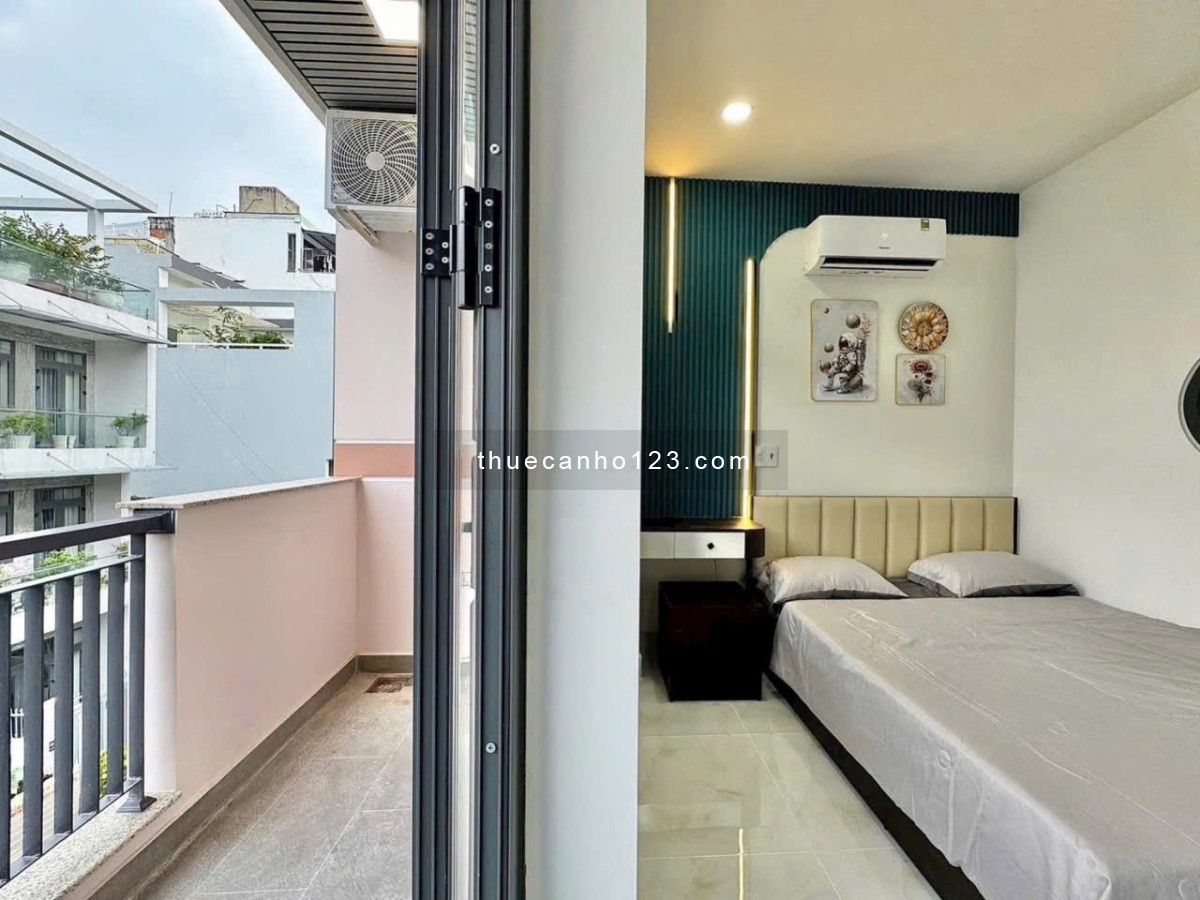 Căn hộ 1PN full nội thất tách bếp ngay Bùi Đình Tuý gần chợ Bà Chiểu - Giáp Quận 1, an ninh tốt