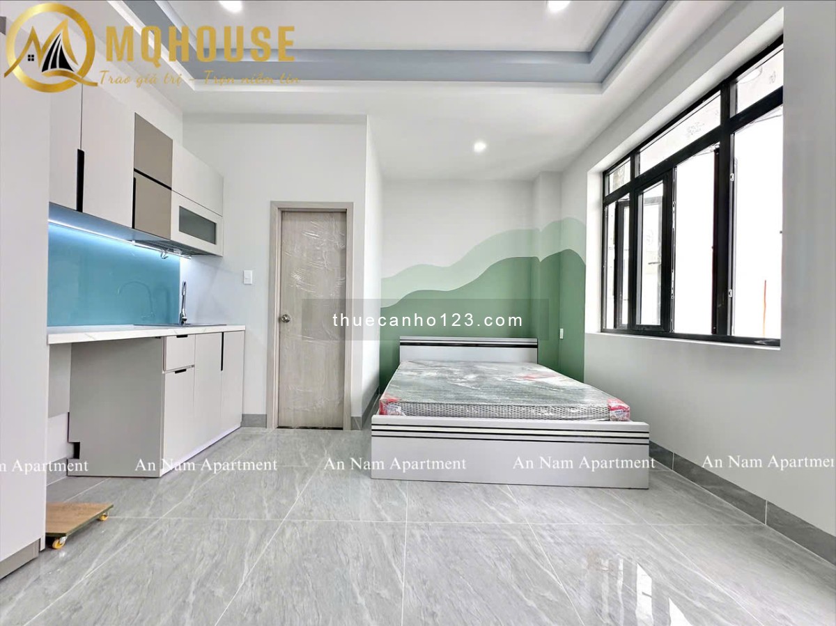 [NHÀ MỚI 100%] Studio balcony 40m2 - Nội thất hiện đại, thang máy - Gần Ngã Tư Hàng Xanh
