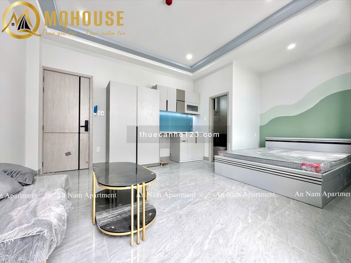 [NHÀ MỚI 100%] Studio balcony 40m2 - Nội thất hiện đại, thang máy - Gần Ngã Tư Hàng Xanh