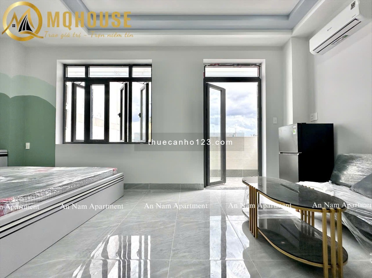[NHÀ MỚI 100%] Studio balcony 40m2 - Nội thất hiện đại, thang máy - Gần Ngã Tư Hàng Xanh