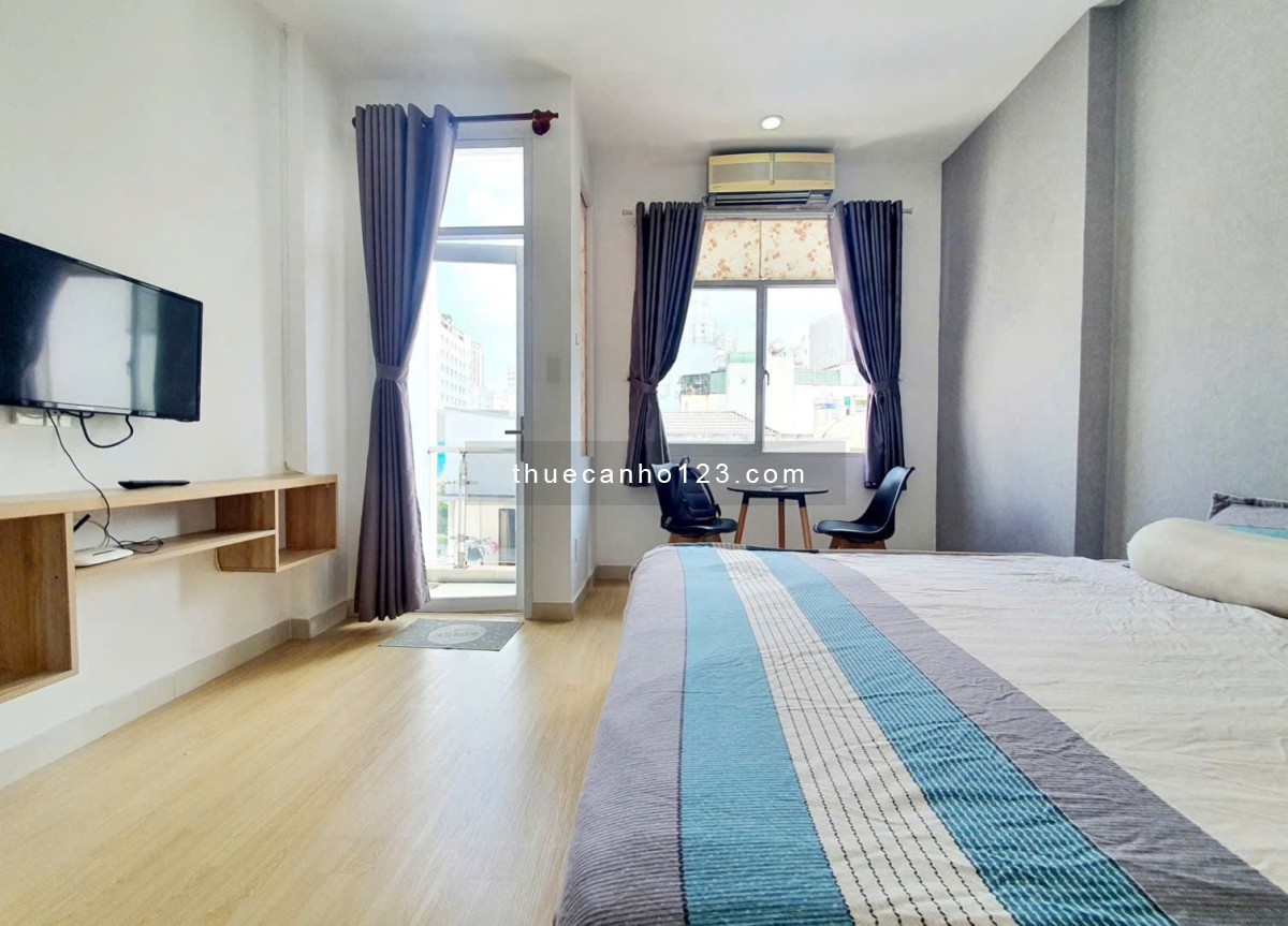 Cho thuê căn hộ 35m2 full nội thất ban công Lê Quang Định Bình Thạnh gần chợ Bà Chiểu
