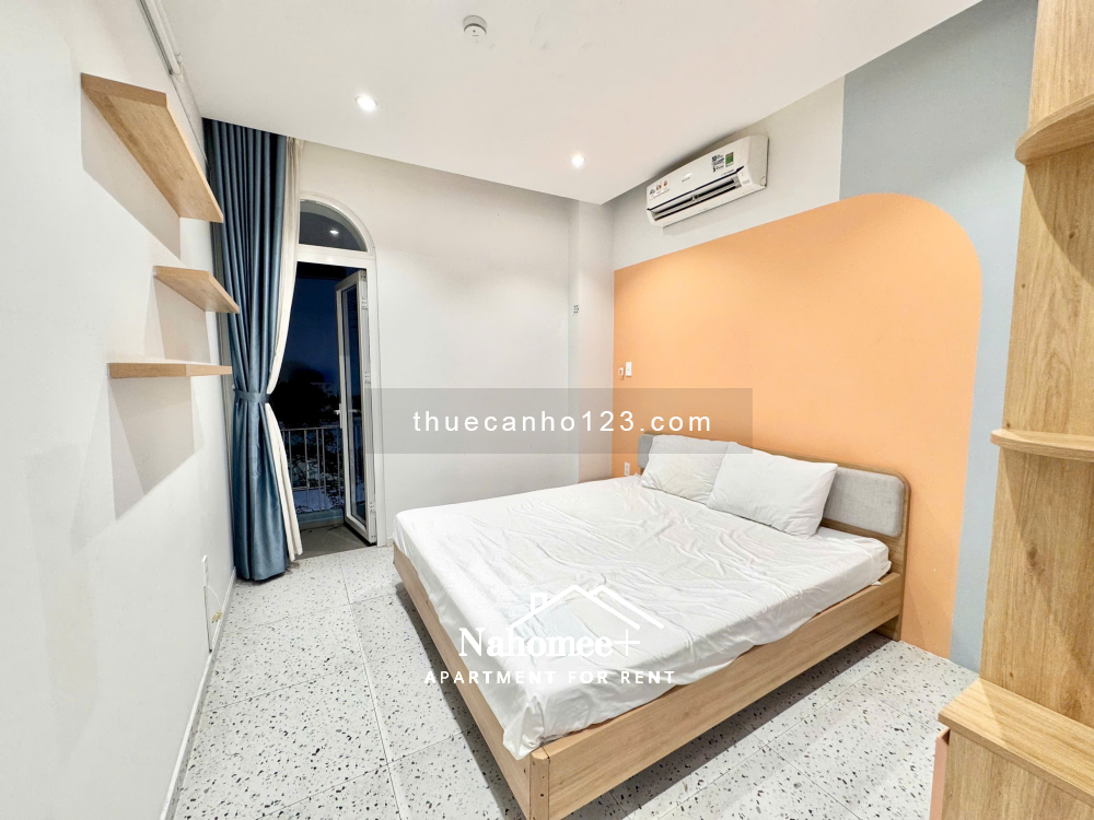 Căn hộ 1pn, ban công/cửa sổ, thiết kế độc đáo, 50m², ngay cầu Lê Văn Sỹ, trung tâm Quận 3