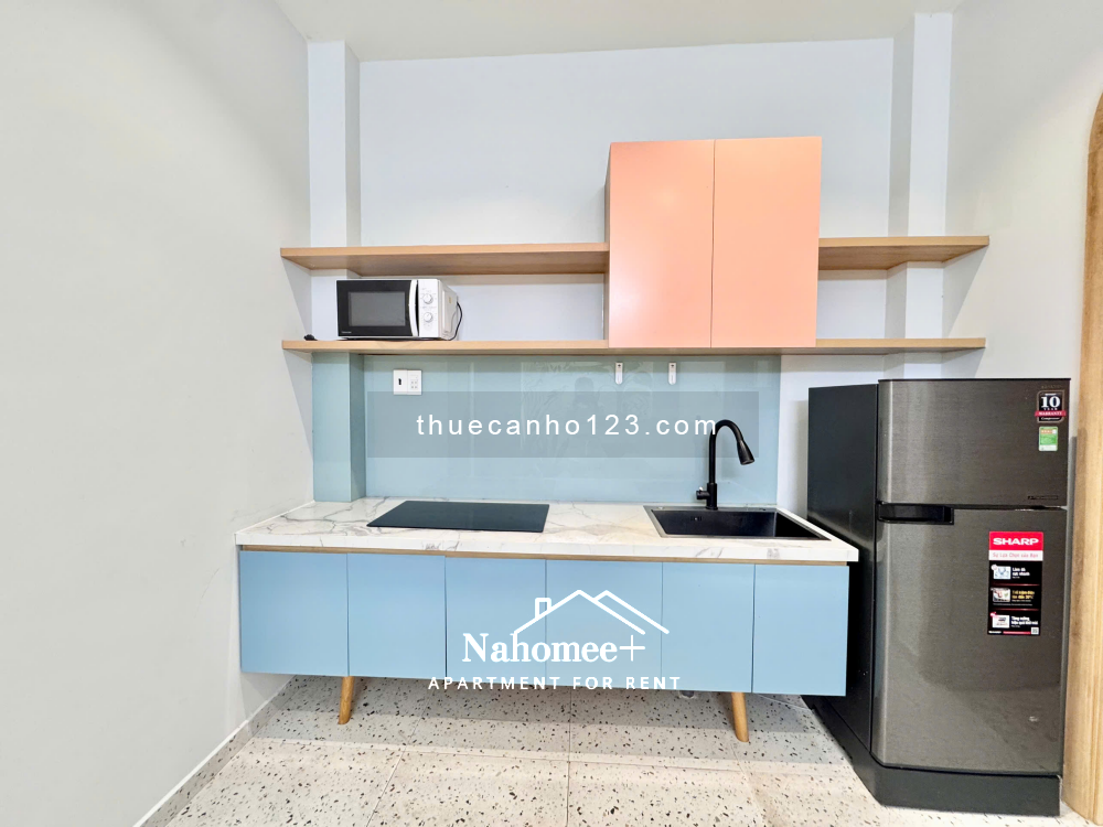 Căn hộ 1pn, ban công/cửa sổ, thiết kế độc đáo, 50m², ngay cầu Lê Văn Sỹ, trung tâm Quận 3