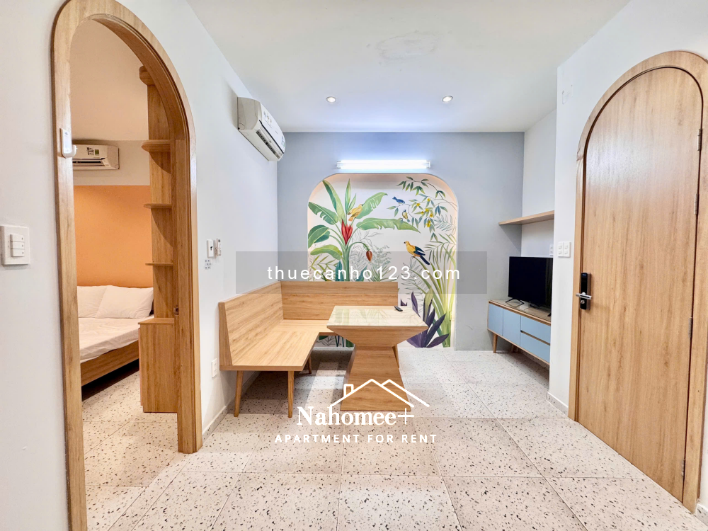 Căn hộ 1pn, ban công/cửa sổ, thiết kế độc đáo, 50m², ngay cầu Lê Văn Sỹ, trung tâm Quận 3