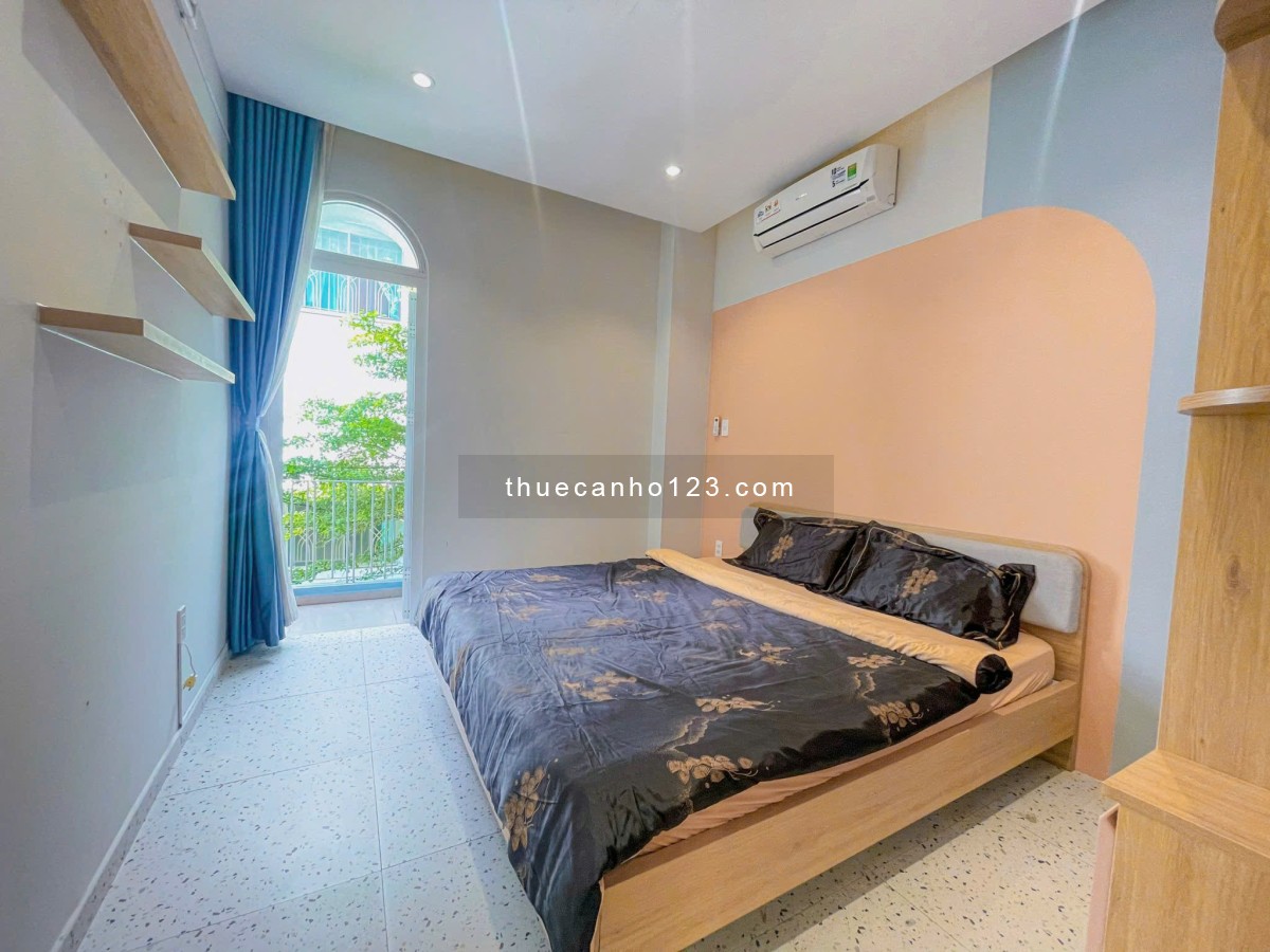 Căn hộ 1pn, ban công/cửa sổ, thiết kế độc đáo, 50m², ngay cầu Lê Văn Sỹ, trung tâm Quận 3