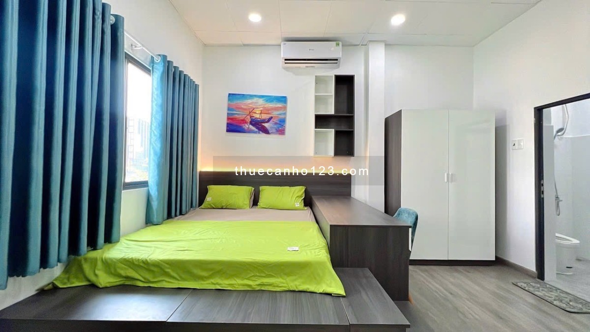 Cho thuê căn hộ Trần Quốc Hoàn, P4, Q. Tân Bình – không gian yên tĩnh, cửa sổ hành lang đẹp