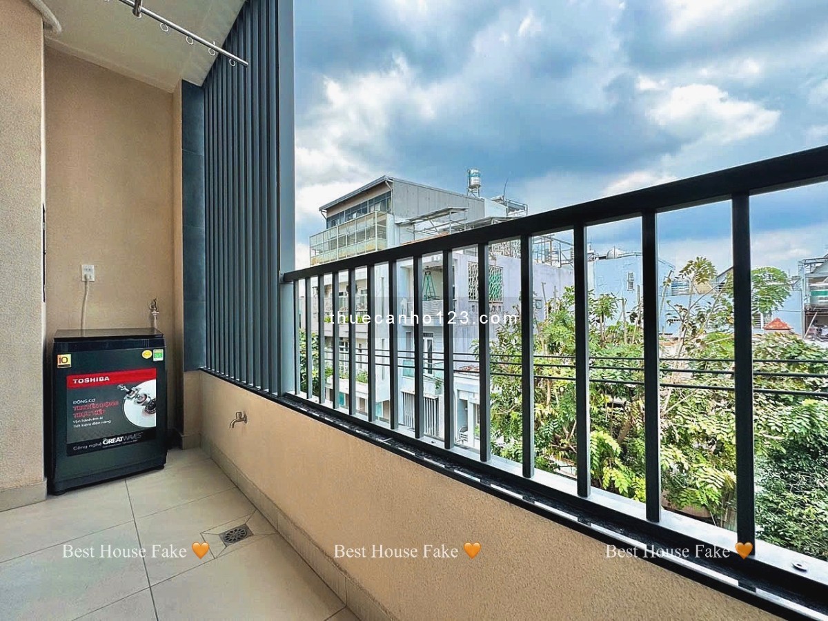 Căn hộ cao cấp giặt riêng, ban công, full nội thất – tivi / bếp / máy lọc nước – ZL 0909 186 134