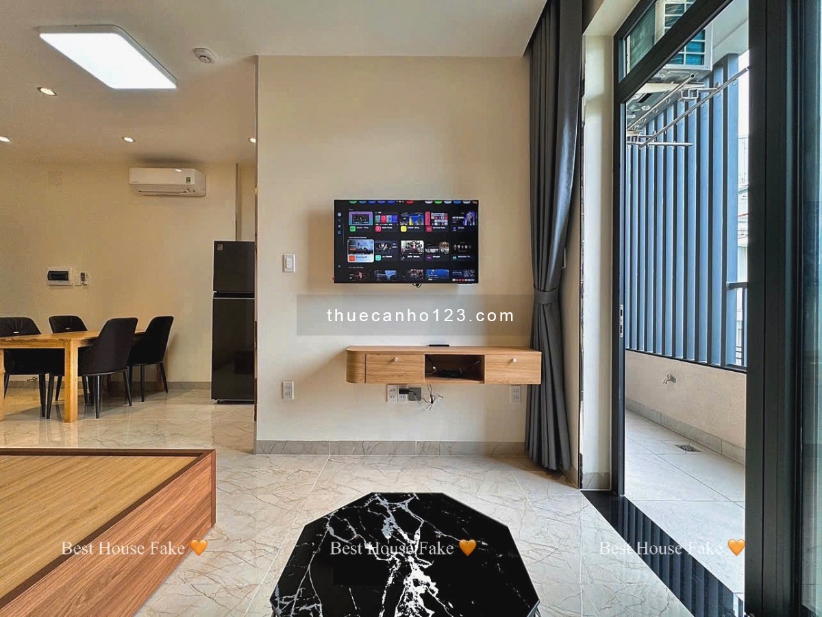 Căn hộ cao cấp giặt riêng, ban công, full nội thất – tivi / bếp / máy lọc nước – ZL 0909 186 134