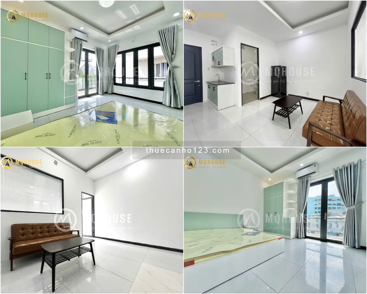 Giảm giá sốc! Căn hộ 1PN balcony - Tone xanh pastel, nội thất hiện đại - Ngay Phan Văn Trị