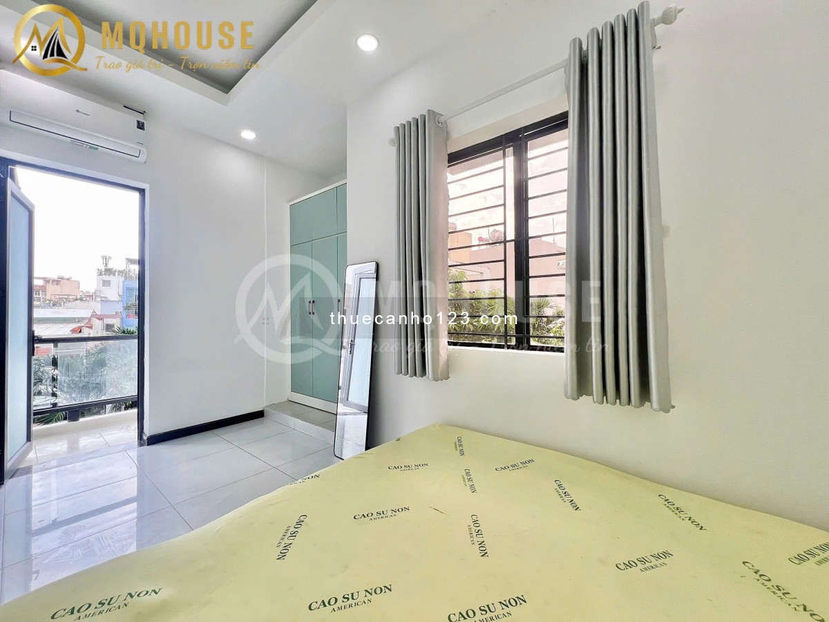 Giảm giá sốc! Căn hộ 1PN balcony - Tone xanh pastel, nội thất hiện đại - Ngay Phan Văn Trị