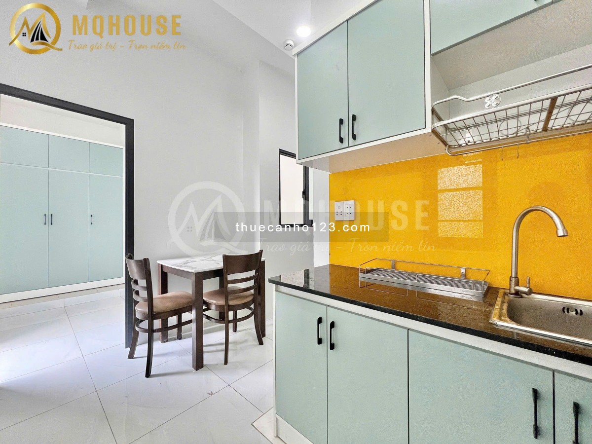 Giảm giá sốc! Căn hộ 1PN balcony - Tone xanh pastel, nội thất hiện đại - Ngay Phan Văn Trị