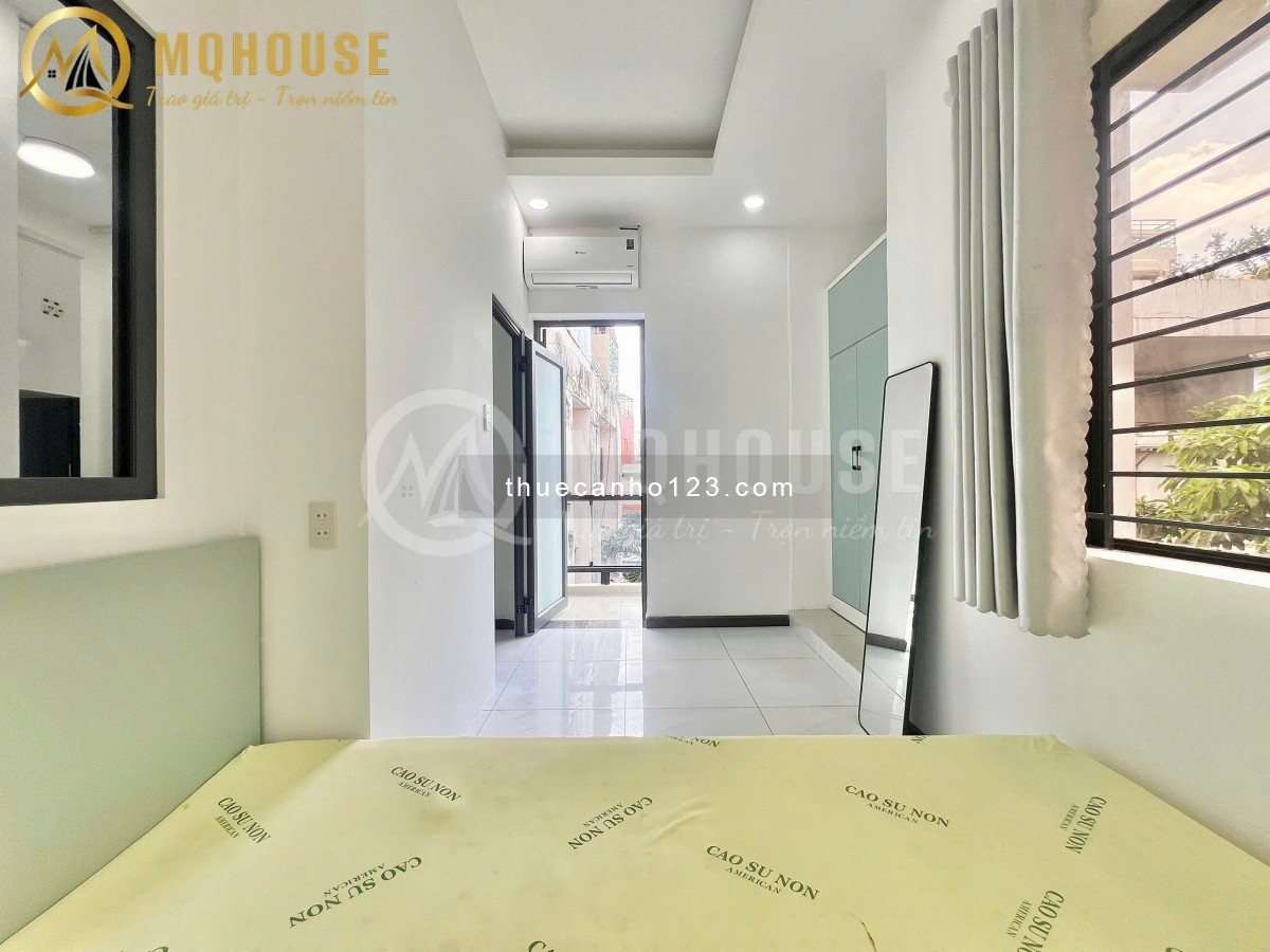 Giảm giá sốc! Căn hộ 1PN balcony - Tone xanh pastel, nội thất hiện đại - Ngay Phan Văn Trị