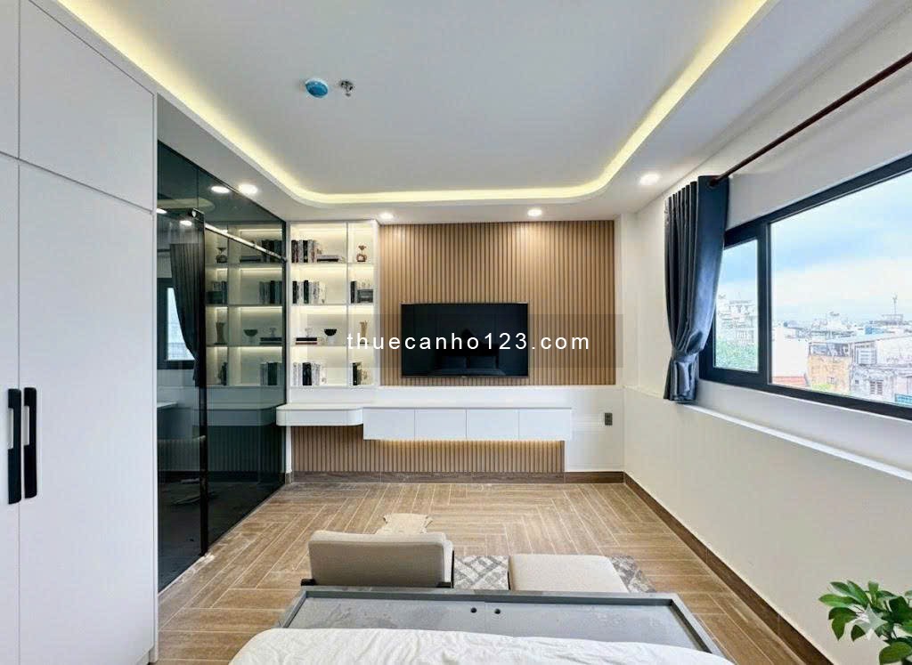 Khai trương căn hộ 1PN – Tone trắng be siêu sang – 40m² – Cửa sổ lớn tràn ánh sáng