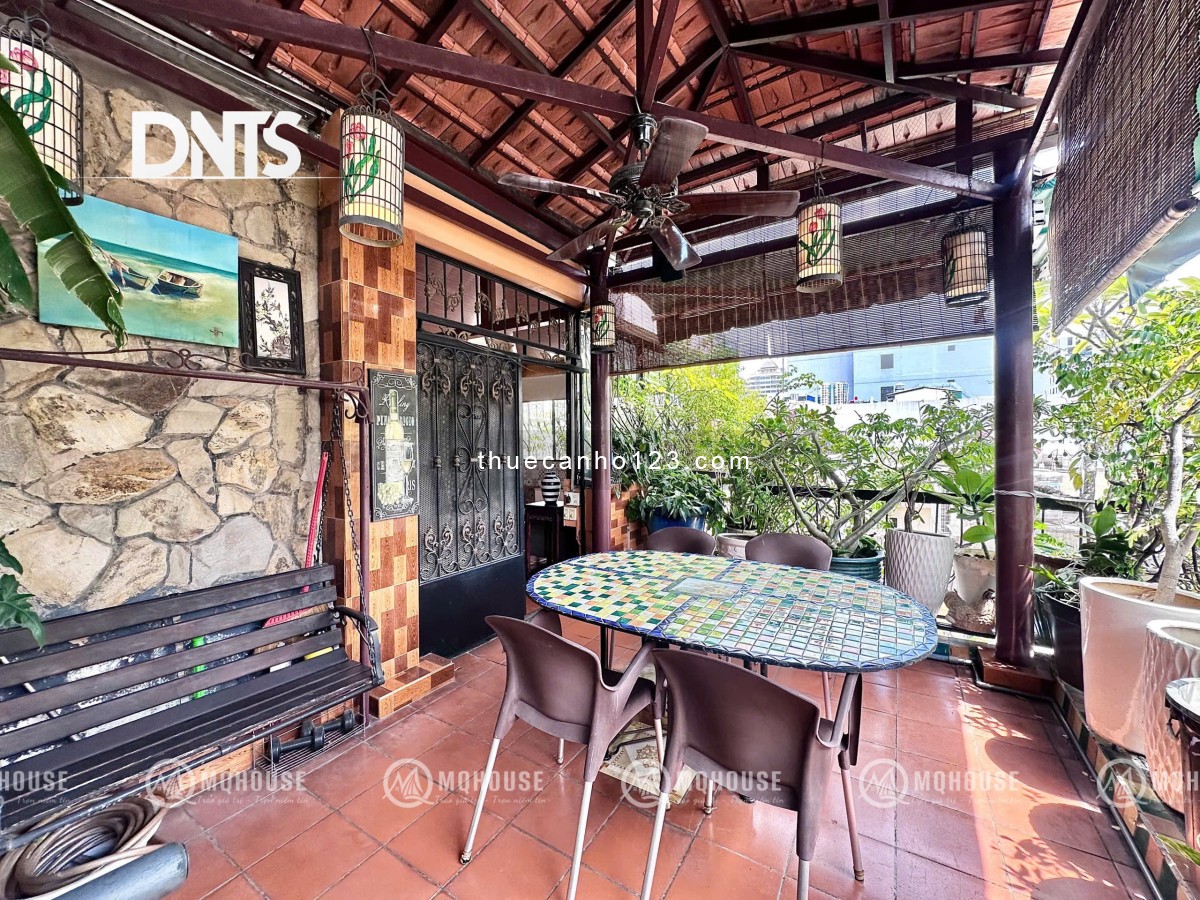 Penthouse 1PN 85m2 có ban công sân vườn, theo style Vintage, gần Bason, FWB, Lê Duẩn, CV Lê Văn Tám