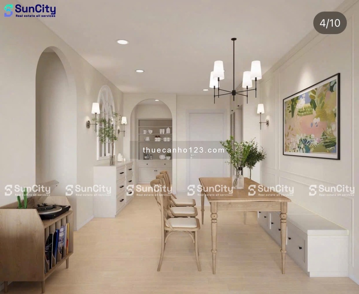 Thuê The Tresor 3PN 2WC tại Bến Vân Đồn Q4 nội thất cao cấp view Bitexco Q1 Takashimaya Nguyễn Huệ