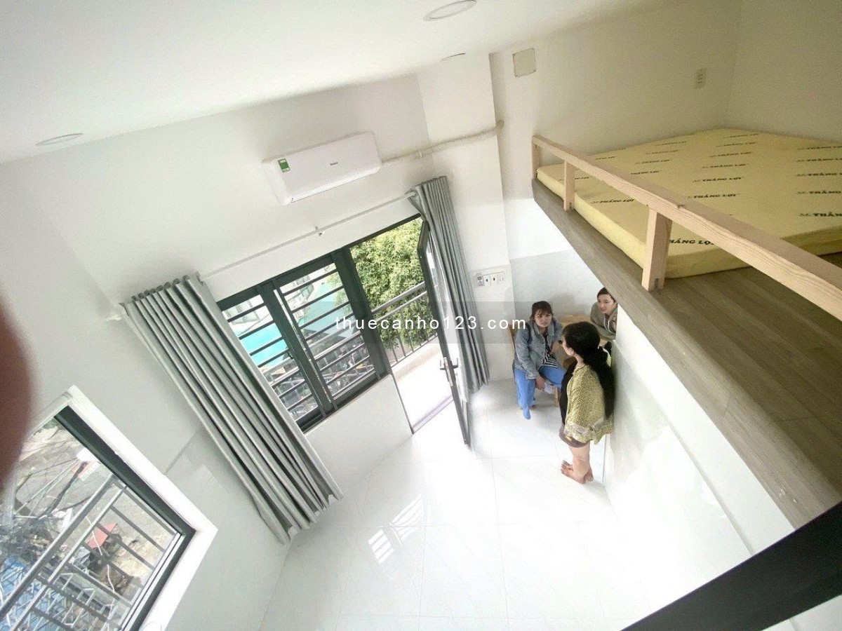 Cho thuê phòng duplex Văn Chung, Tân Bình – Có ban công, gần Etown Cộng Hòa
