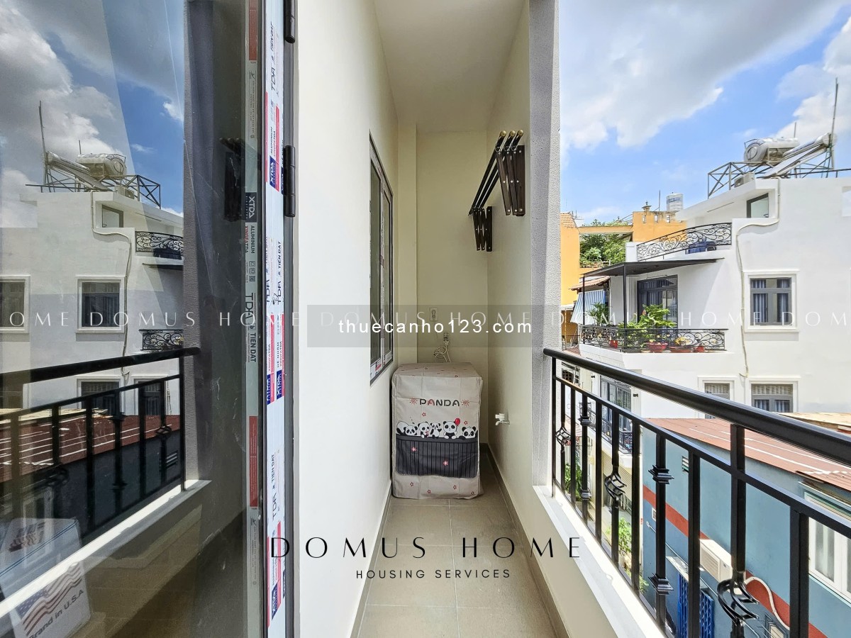 Studio ban công, full nội thất, máy giặt riêng đầy đủ tiện nghi 