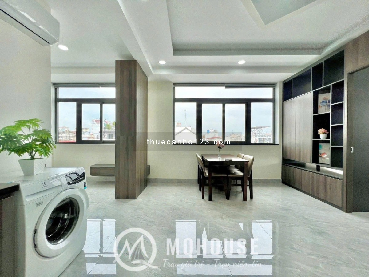 Cho thuê căn hộ 1 phòng ngủ, ban công thoáng mát, gần sân bay Tân Sơn Nhất, Tân Bình