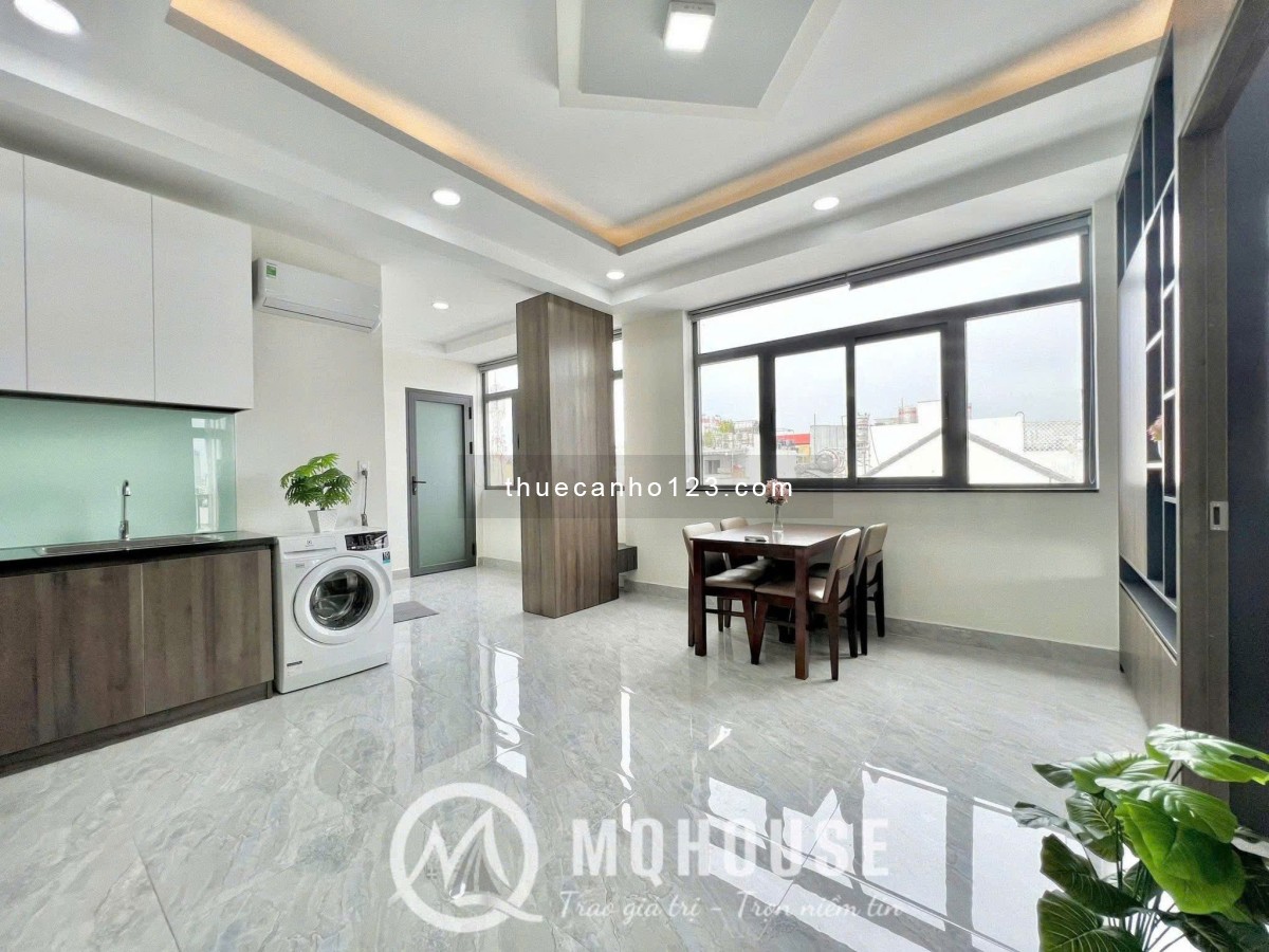 Cho thuê căn hộ 1 phòng ngủ, ban công thoáng mát, gần sân bay Tân Sơn Nhất, Tân Bình