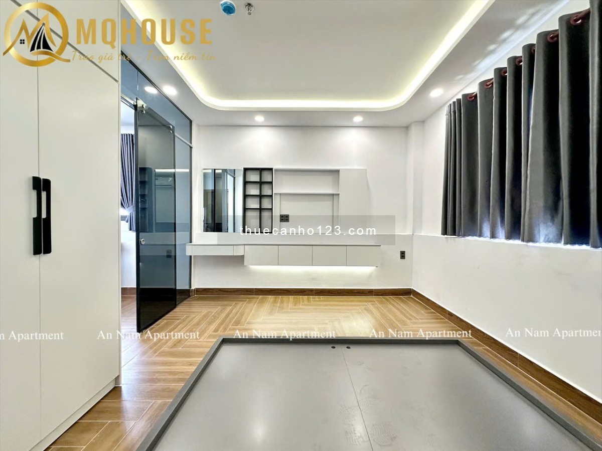 Khai trương căn hộ 1PN siêu rộng, full nội thất tone trắng đẹp, cửa sổ trời, gần trục đường Q3,PN