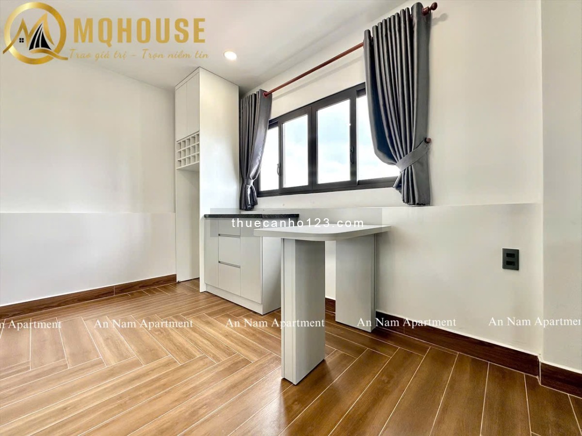 Khai trương căn hộ 1PN siêu rộng, full nội thất tone trắng đẹp, cửa sổ trời, gần trục đường Q3,PN