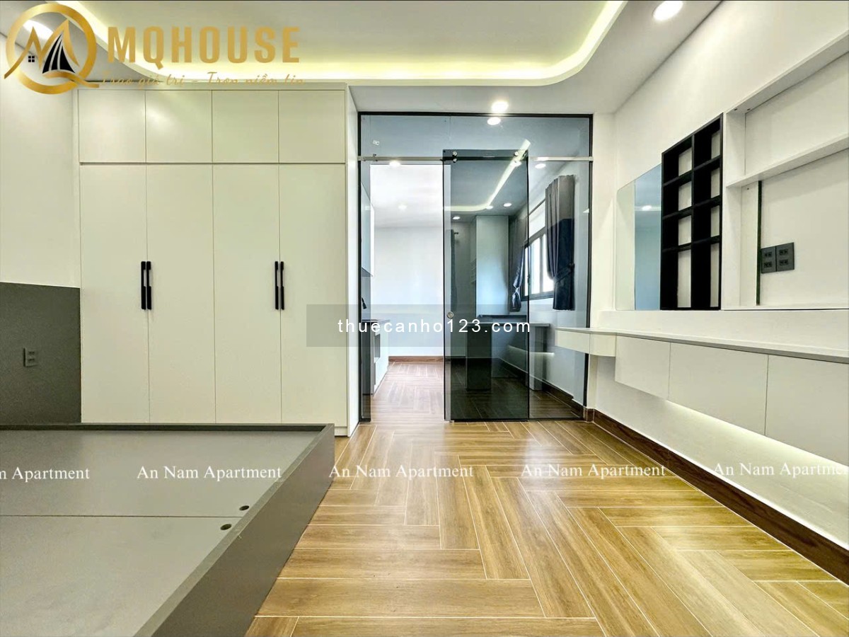 Khai trương căn hộ 1PN siêu rộng, full nội thất tone trắng đẹp, cửa sổ trời, gần trục đường Q3,PN