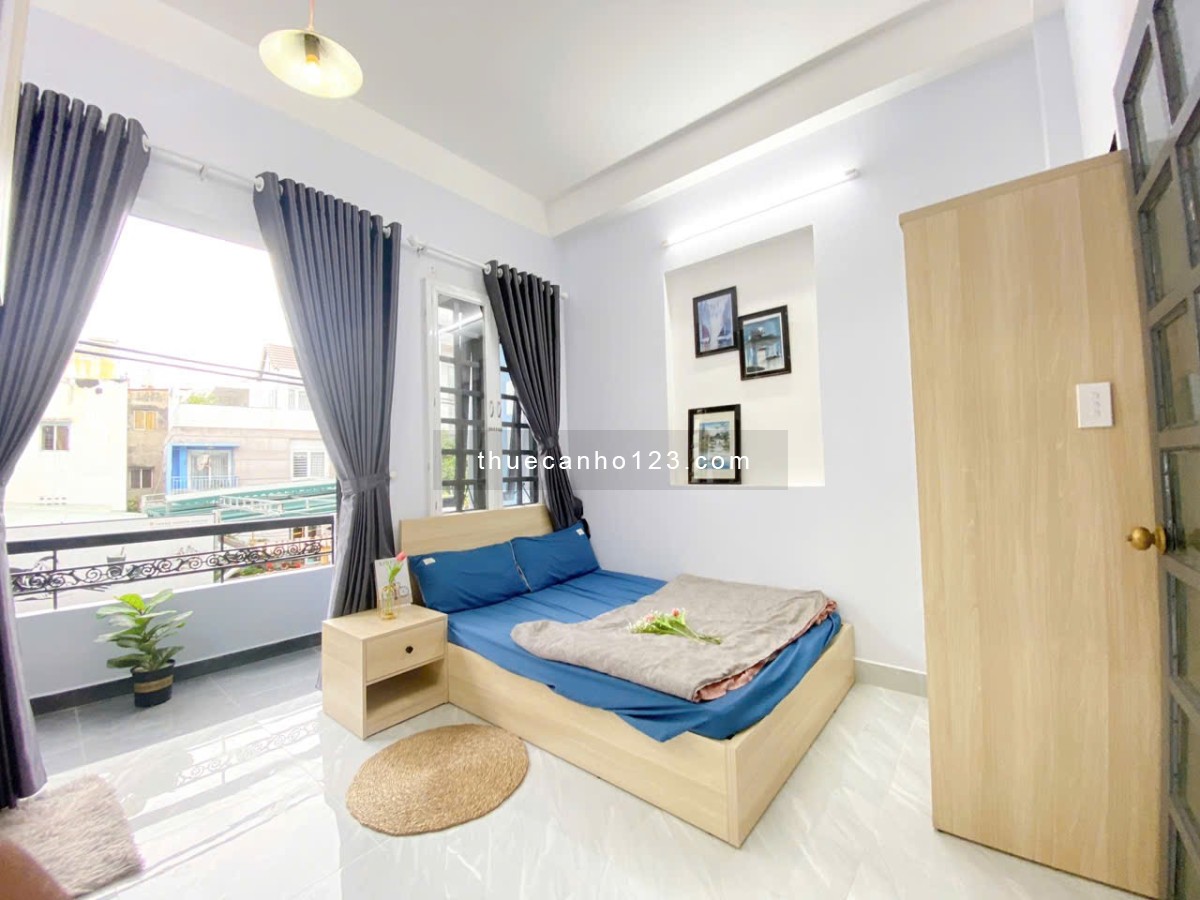 Căn hộ đẹp Đất Thánh, P6 – Ban công siêu rộng, full nội thất