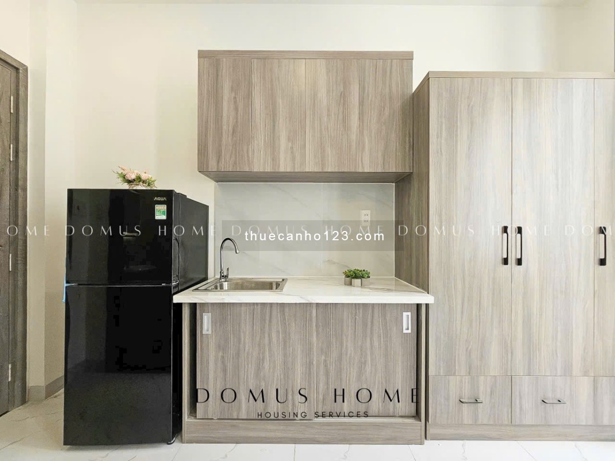 Cho thuê căn hộ Studio Ban công Q4 gần ĐH Luật, ĐH Nguyễn Tất Thành, cầu Kênh Tẻ, cầu Khánh Hội