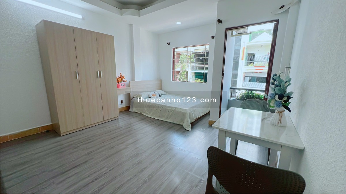 Cho thuê căn hộ Studio Ban công MỚI KENG Q4 gần cầu Ông Lãnh, cầu Calmette, cầu Kênh Tẻ