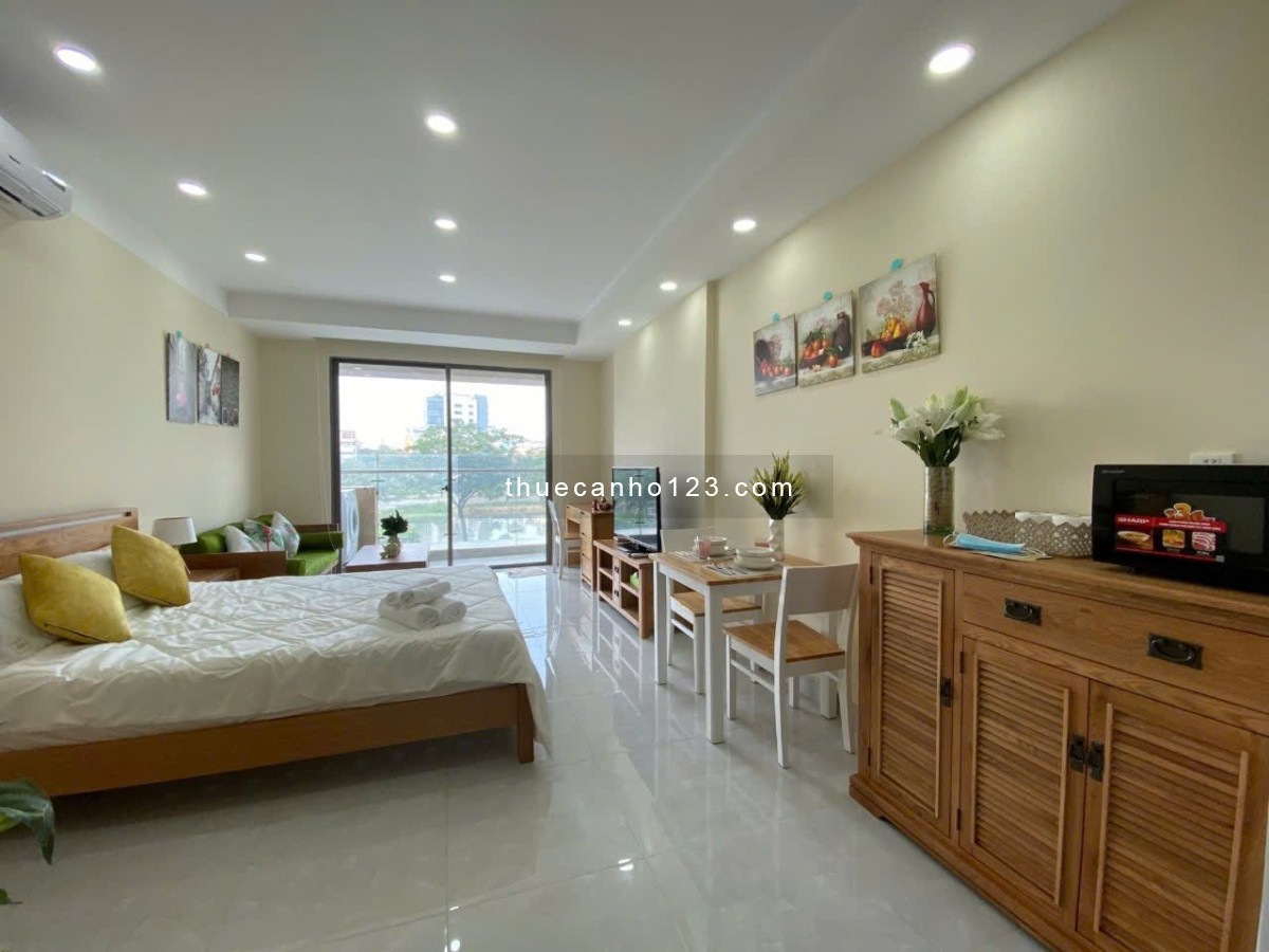 Thuê Millennium Studio view sông tại Bến Vân Đồn Q4 full nt gần Q1 Bitexco Nguyễn Huệ Takashimaya