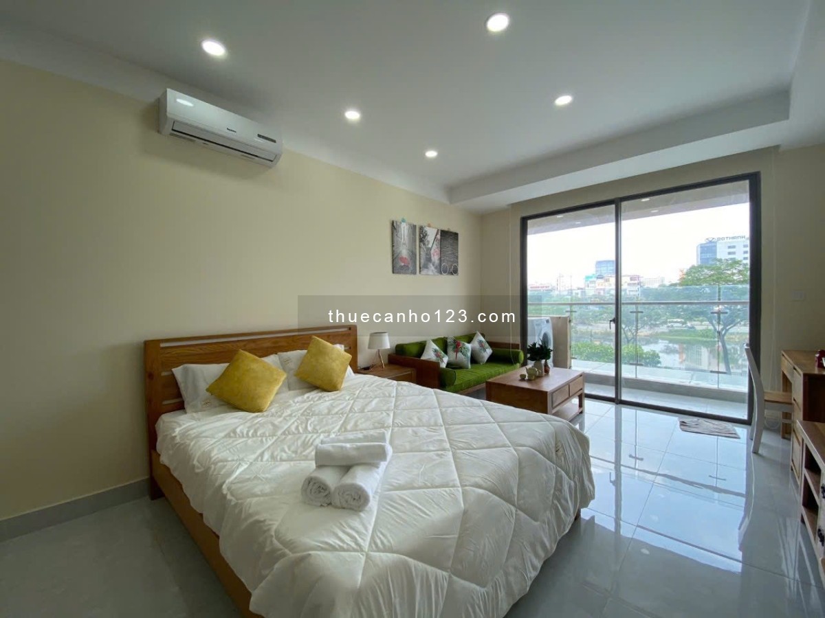 Thuê Millennium Studio view sông tại Bến Vân Đồn Q4 full nt gần Q1 Bitexco Nguyễn Huệ Takashimaya