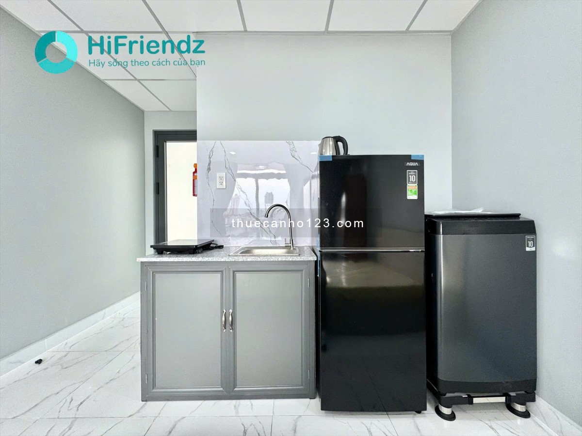 Cho thuê studio ban công, máy giặt riêng Q8 - gần Parcmall, cầu chữ Y, cầu Nguyễn Văn Cừ, chợ Rạch Ô