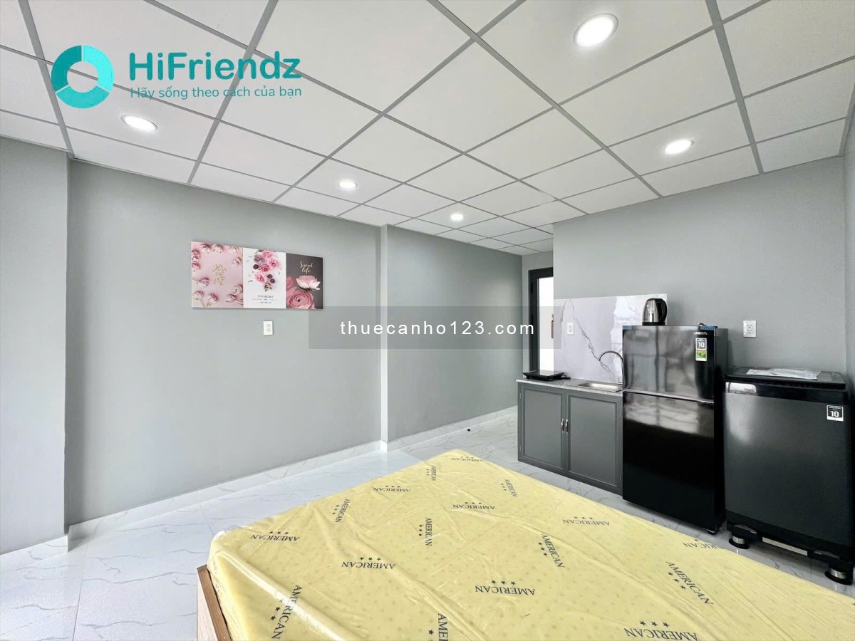 Cho thuê studio ban công, máy giặt riêng Q8 - gần Parcmall, cầu chữ Y, cầu Nguyễn Văn Cừ, chợ Rạch Ô