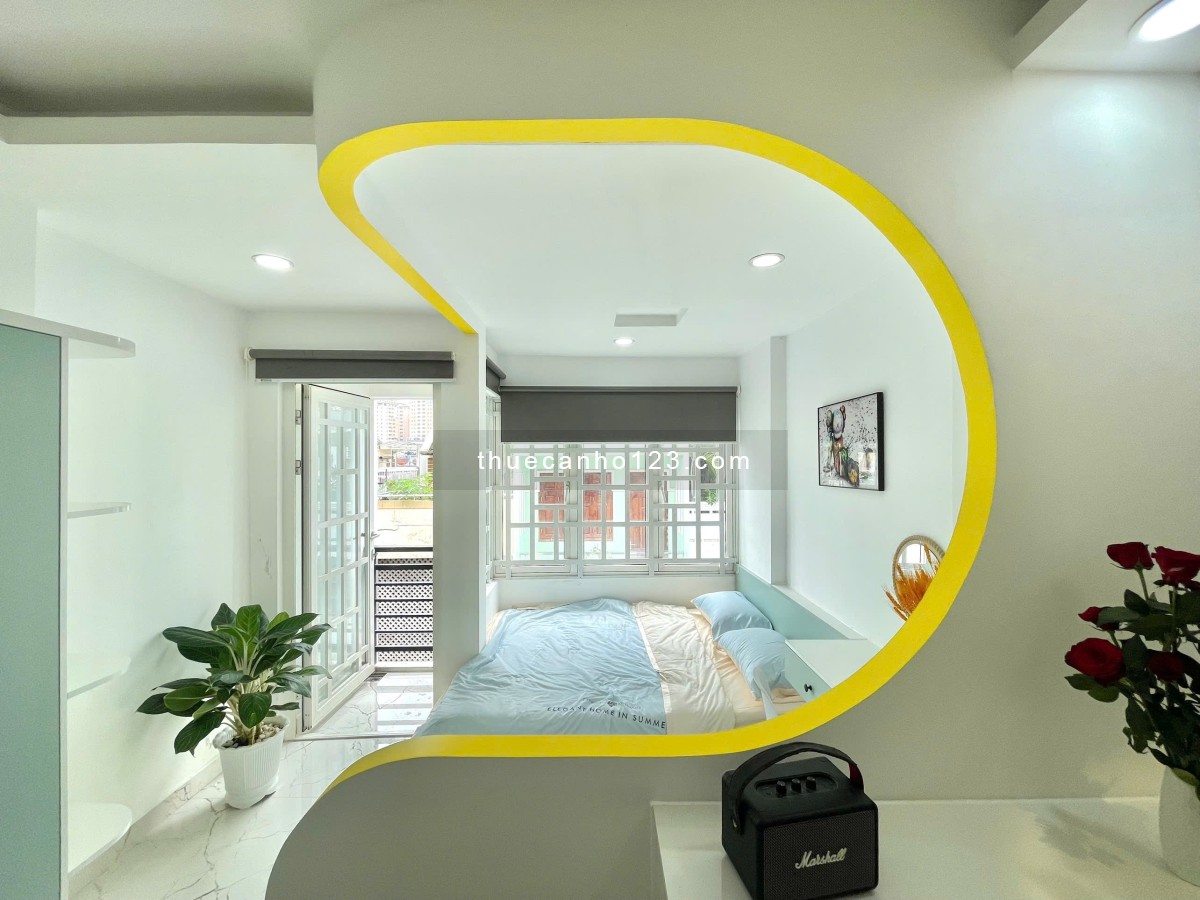 Cho thuê căn hộ Studio Ban công Q1 gần cầu Nguyễn Văn Cừ, chợ Bến Thành, Bitexco