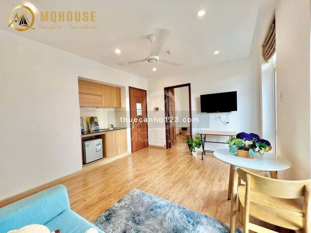 Cho thuê căn hộ 1 phòng ngủ có ban công – Full nội thất – Gần sân bay Tân Sơn Nhất – Cửu Long