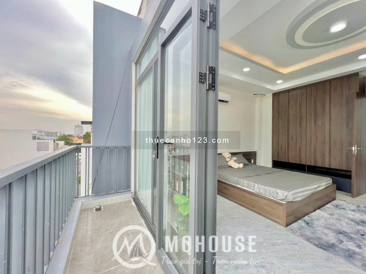 Căn hộ 1PN ban công cực chill, 70m2, thiết kế hiện đại – ngã 4 Bảy Hiền, công viên Nhà Thi Đấu TB