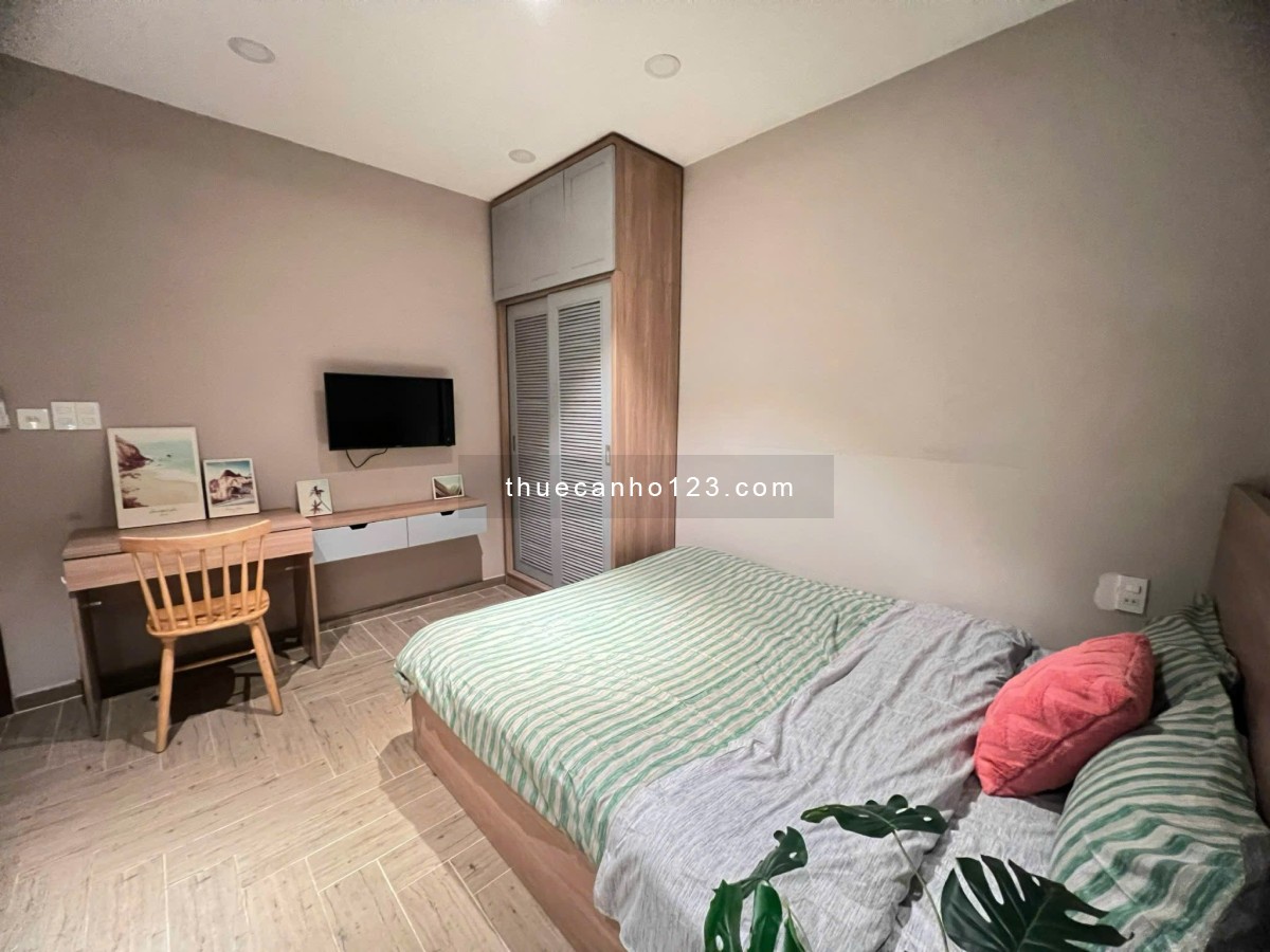 Cho thuê Studio 35m2 full nội thất cửa sổ thoáng mát tại Nơ Trang Long Bình Thạnh gần Phạm Văn Đồng