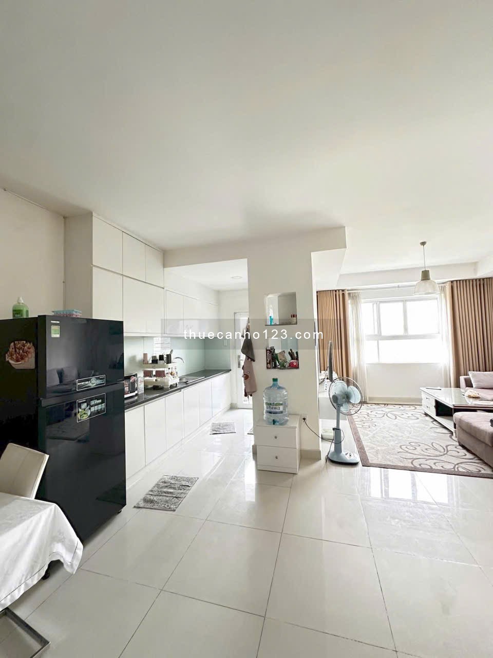 Chung cư Screc, 974A Trường Sa, Q3: 1p ngủ rộng, có máy lạnh, ban công 55m2 10tr/th