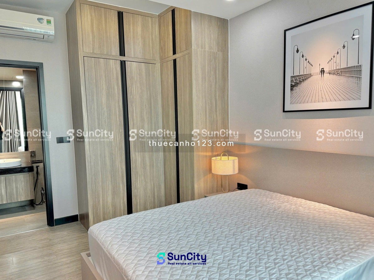 Thuê Delasol Tôn Thất Thuyết Q4 2PN 2WC full nội thất cao cấp view sông Bitexco gần Q1 Q2 Q7